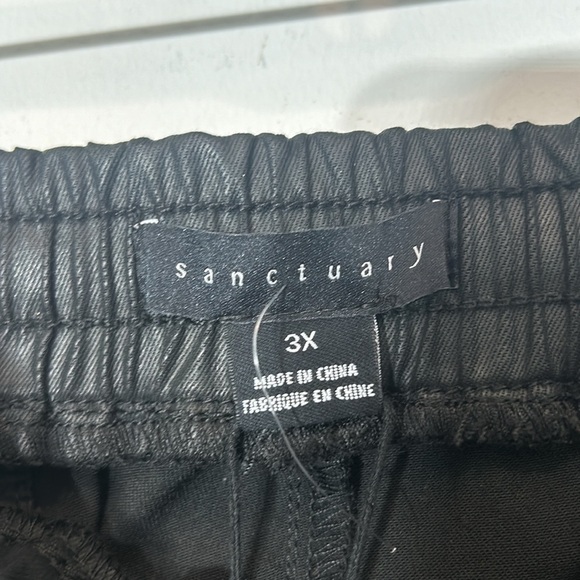 Sanctuary anthropologie plus size women’s faux leather jogger pants size 3X nwot - Picture 4 of 6